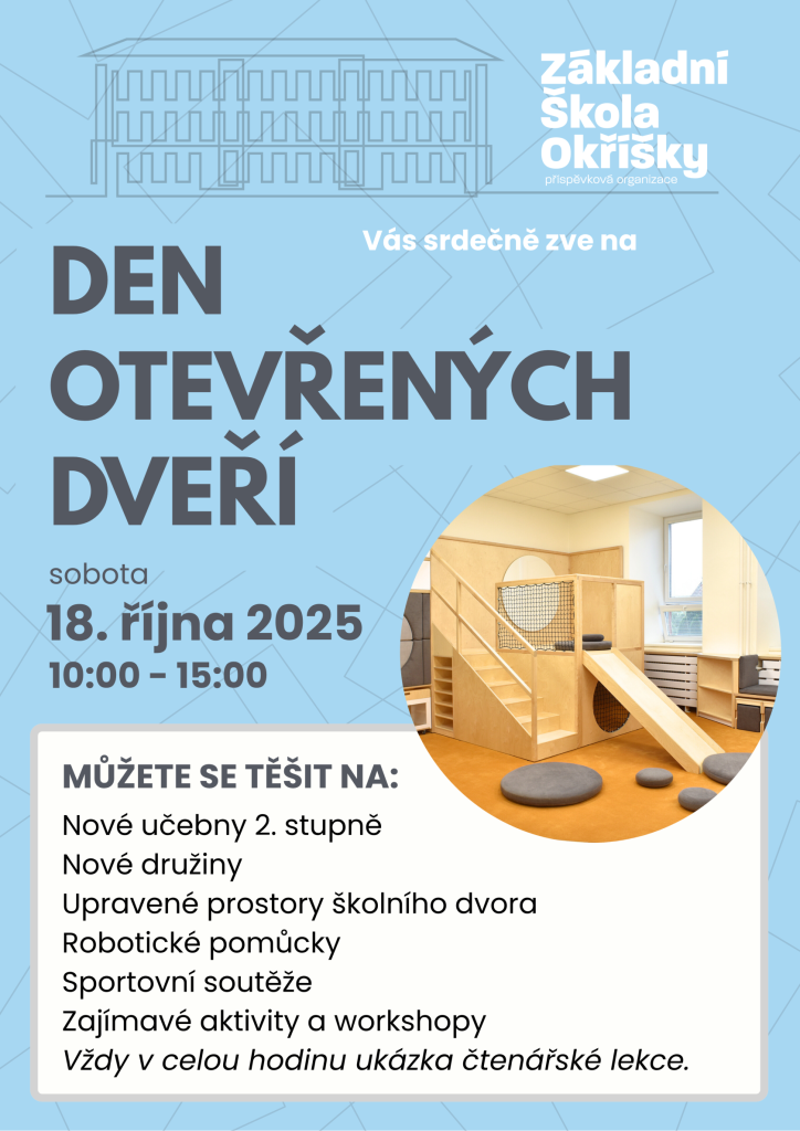 Den otevřených dveří ZŠ a MŠ Okříšky 1