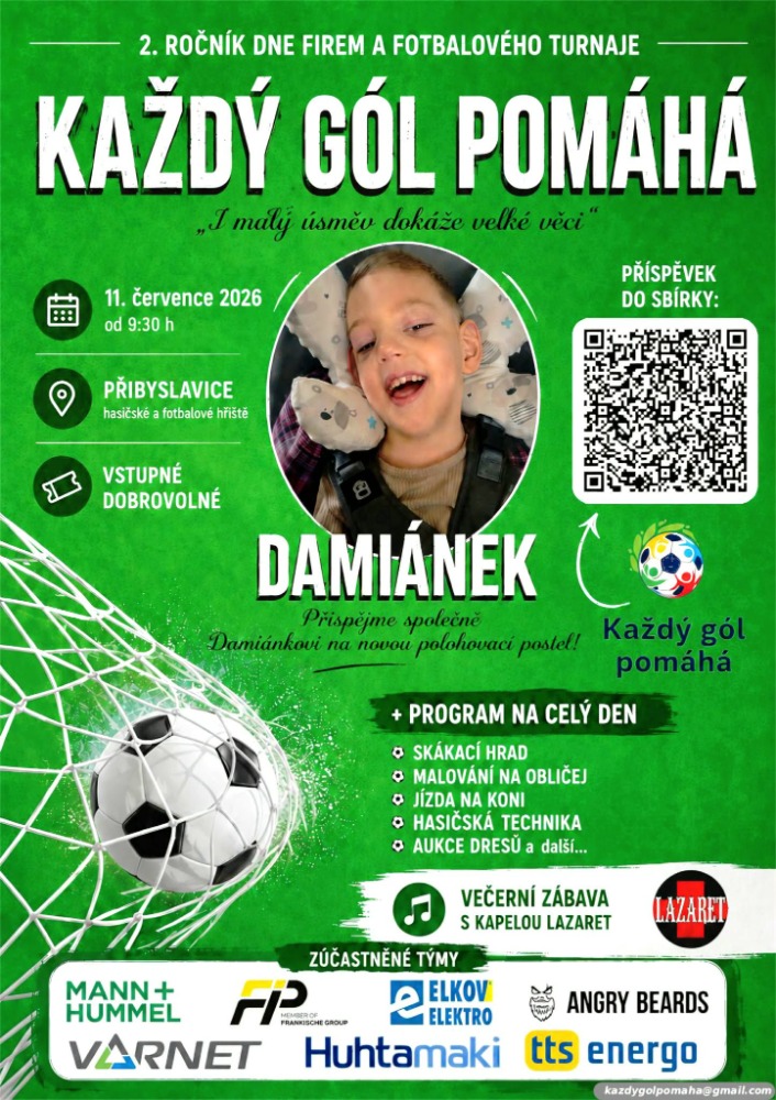 fotbalový turnaj s dětmi