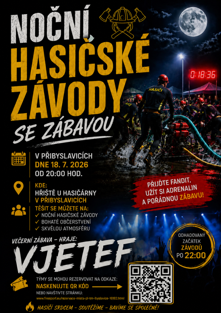 hasičské závody v noci